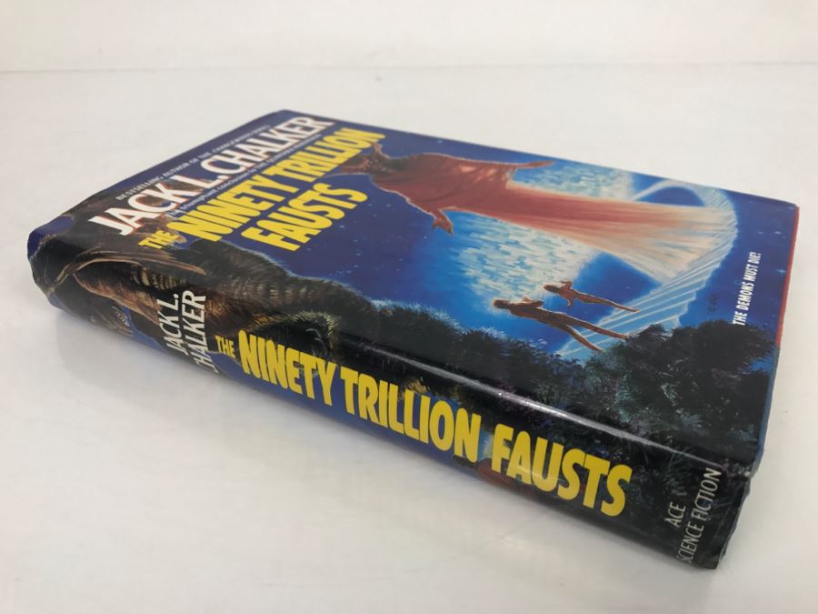 Signed First Edition 1991 Hardcover Book The Ninety Trillion Fausts By Jack L. Chalker [Photo 3]