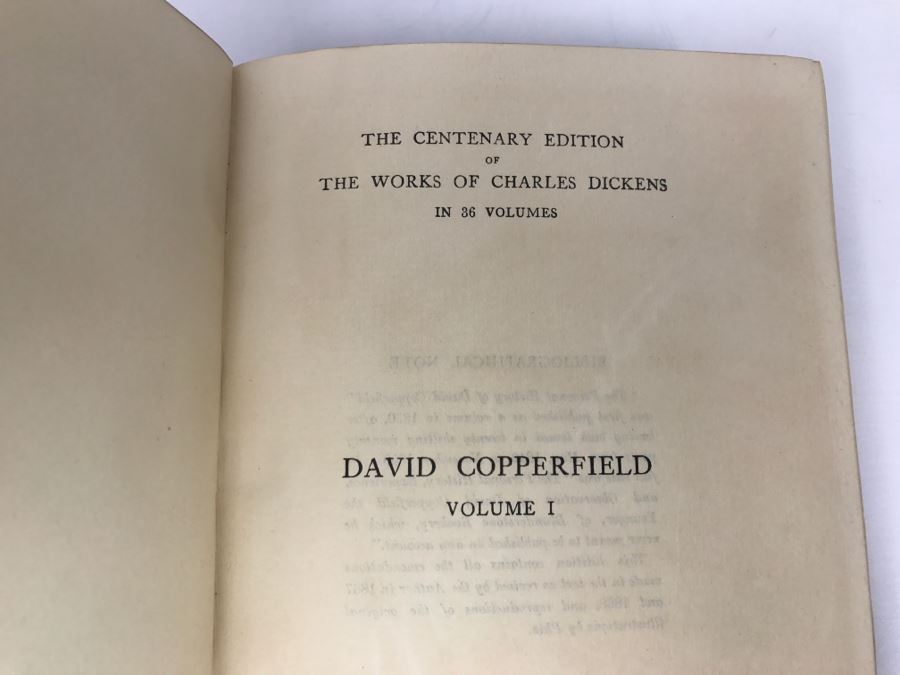 Antique Hardcover Book The Personal History Of David Copperfield By ...