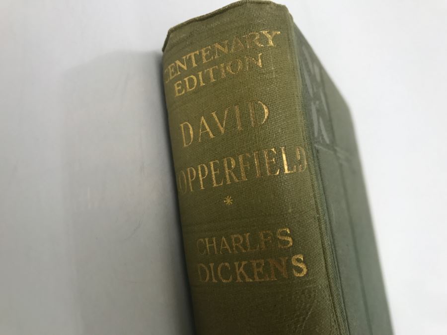Antique Hardcover Book The Personal History Of David Copperfield By Charles Dickens With 40 Illustrations By Phiz Volume I London Chapman & Hall, Ltd. New York: Charles Scribner's Sons Centenary Edition [Photo 2]
