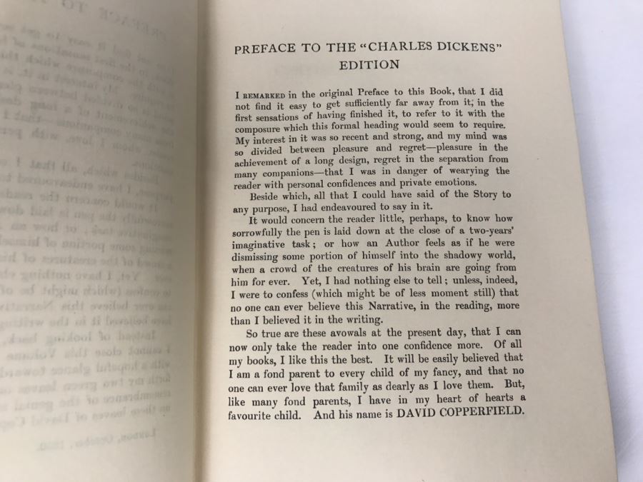 Antique Hardcover Book The Personal History Of David Copperfield By Charles Dickens With 40 Illustrations By Phiz Volume I London Chapman & Hall, Ltd. New York: Charles Scribner's Sons Centenary Edition [Photo 18]