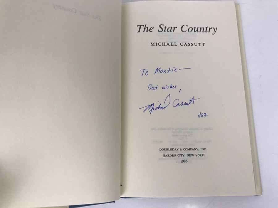 Signed First Edition 1986 Hardcover Book The Star Country By Michael Cassutt [Photo 5]