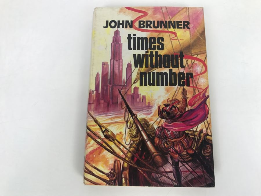 Signed 1974 Hardcover Book Times Without Number By John Brunner [Photo 2]
