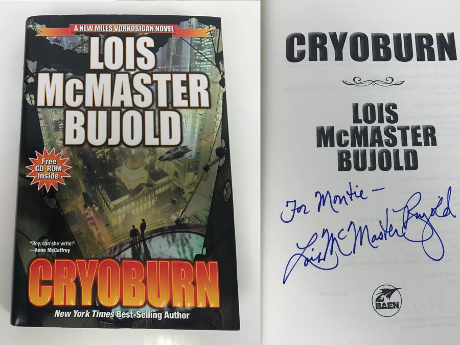 Signed First Printing 2010 Hardcover Book Cryoburn By Lois McMaster Bujold [Photo 1]