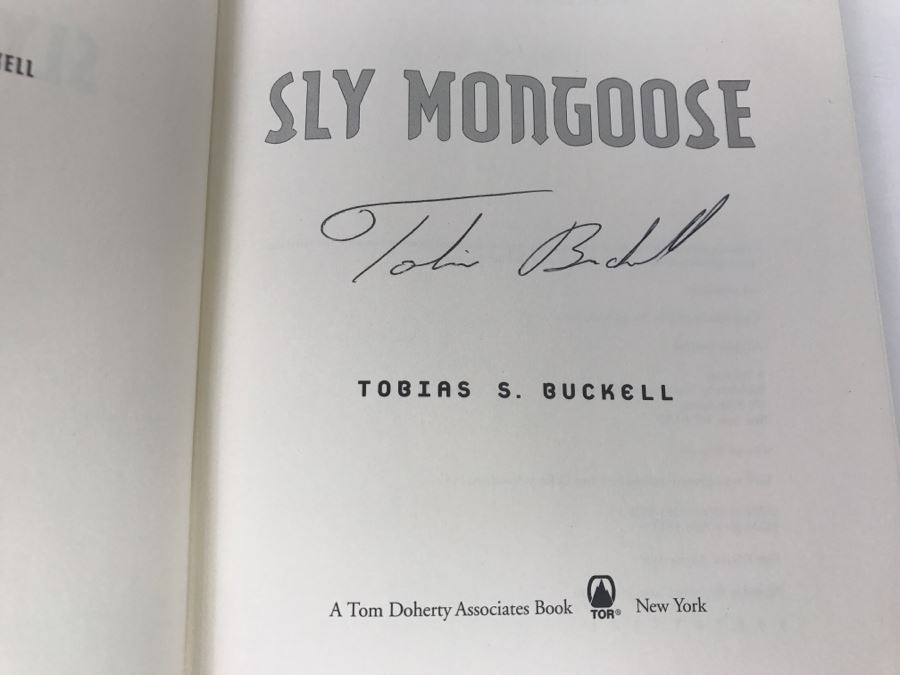 Signed First Edition 2008 Hardcover Book Sly Mongoose By Tobias S. Buckell [Photo 6]