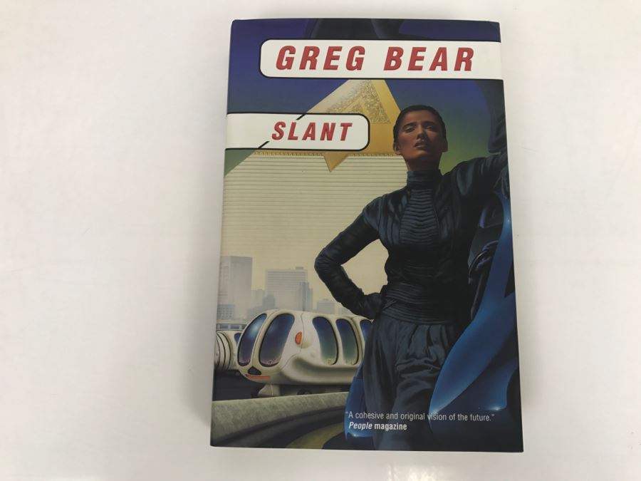 Signed First Edition 1997 Hardcover Book Slant By Greg Bear [Photo 2]