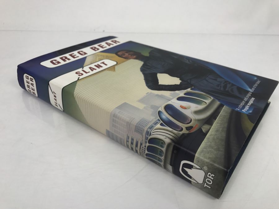 Signed First Edition 1997 Hardcover Book Slant By Greg Bear [Photo 3]