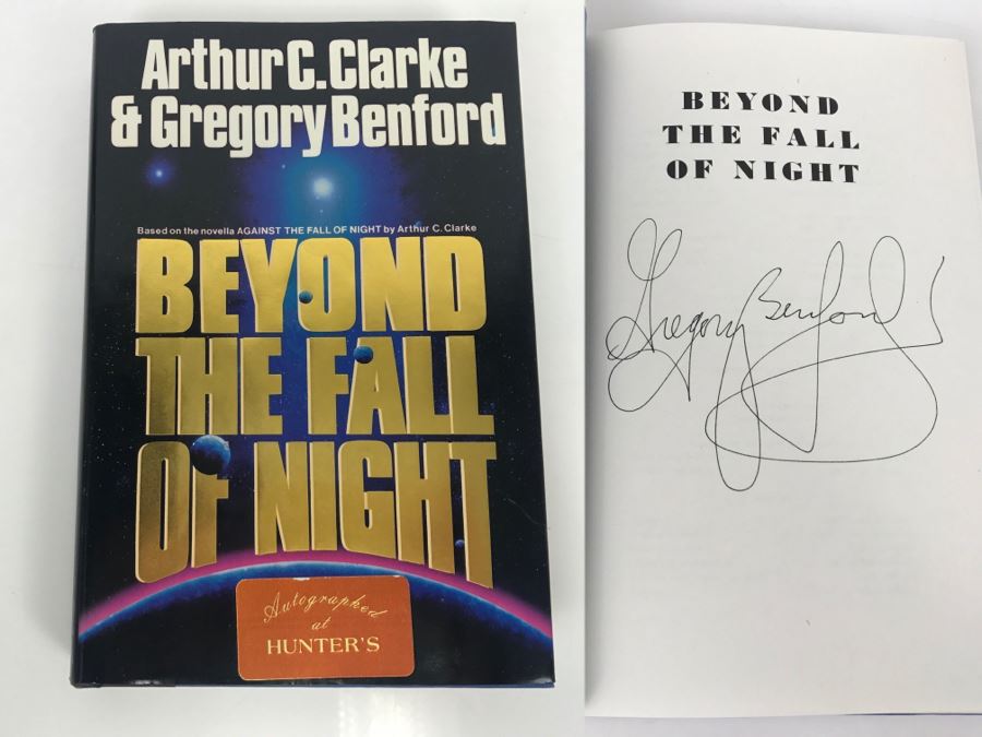 Signed Hardcover Book Beyond The Fall Of Night By Arthur C. Clarke And Gregory Benford (Signed By Gregory Benford) [Photo 1]
