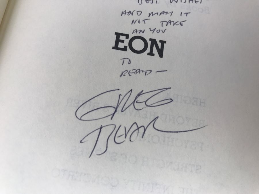 Signed First Bluejay Printing 1985 Hardcover Book EON By Greg Bear [Photo 8]