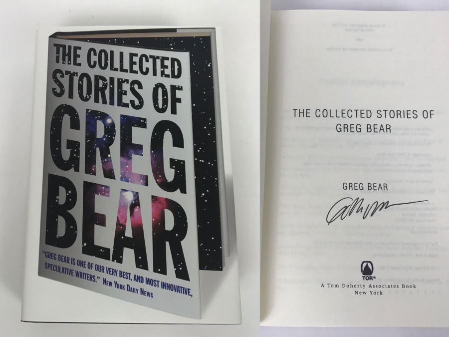 Signed First Edition 2002 The Collected Stories Of Greg Bear By Greg Bear [Photo 1]