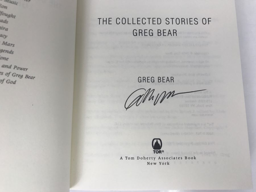 Signed First Edition 2002 The Collected Stories Of Greg Bear By Greg Bear [Photo 6]