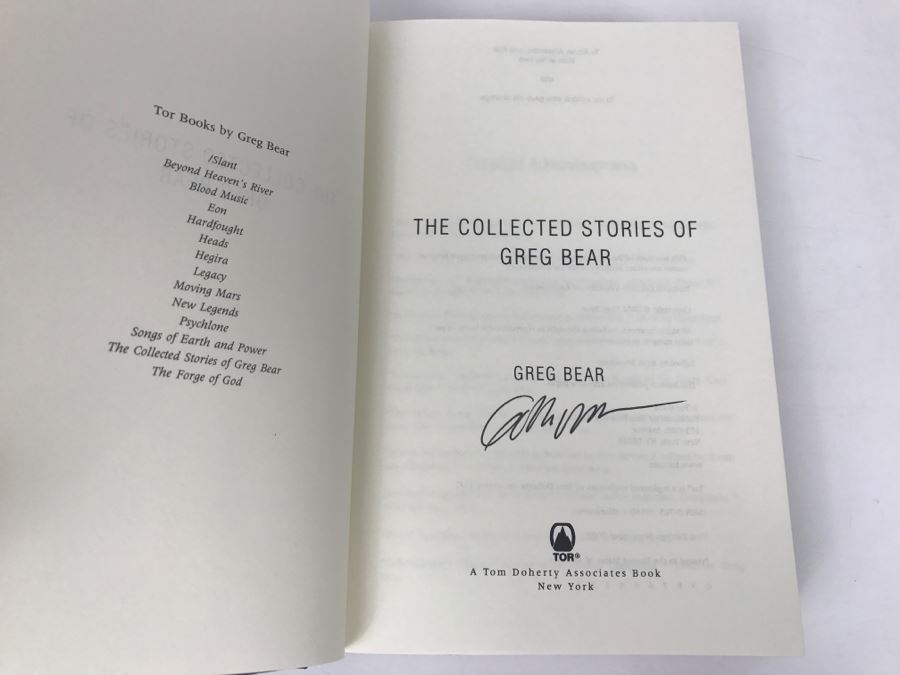 Signed First Edition 2002 The Collected Stories Of Greg Bear By Greg Bear [Photo 5]