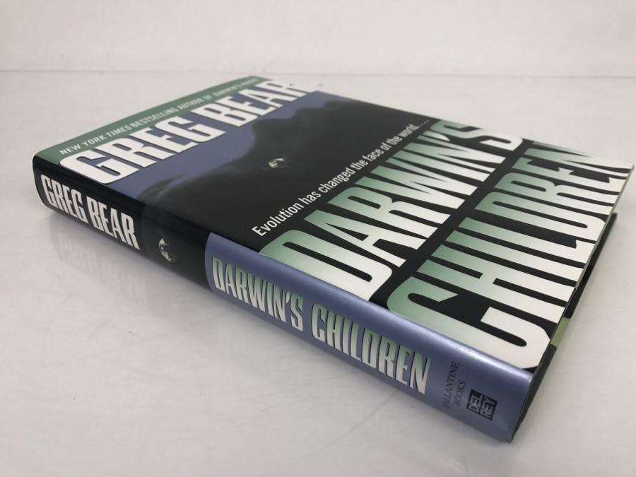 Signed First Edition 2003 Hardcover Book Darwin's Children By Greg Bear [Photo 3]
