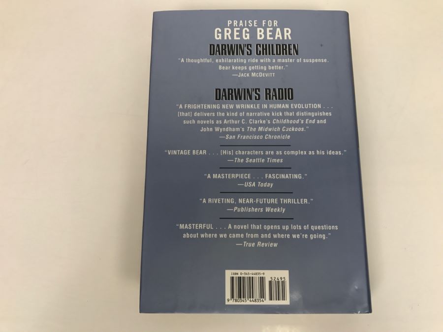 Signed First Edition 2003 Hardcover Book Darwin's Children By Greg Bear [Photo 4]