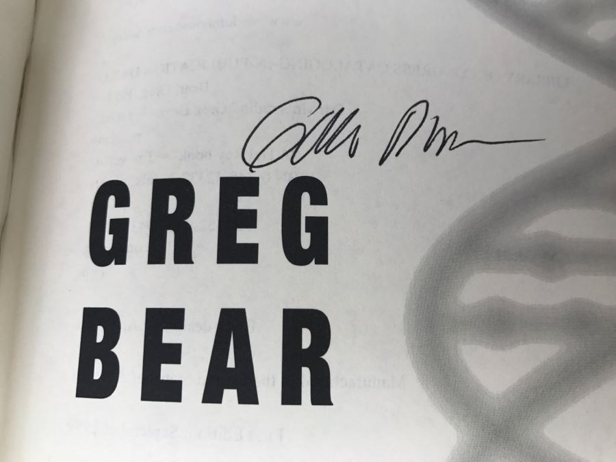 Signed First Edition 1999 Hardcover Book Darwin's Radio By Greg Bear [Photo 7]