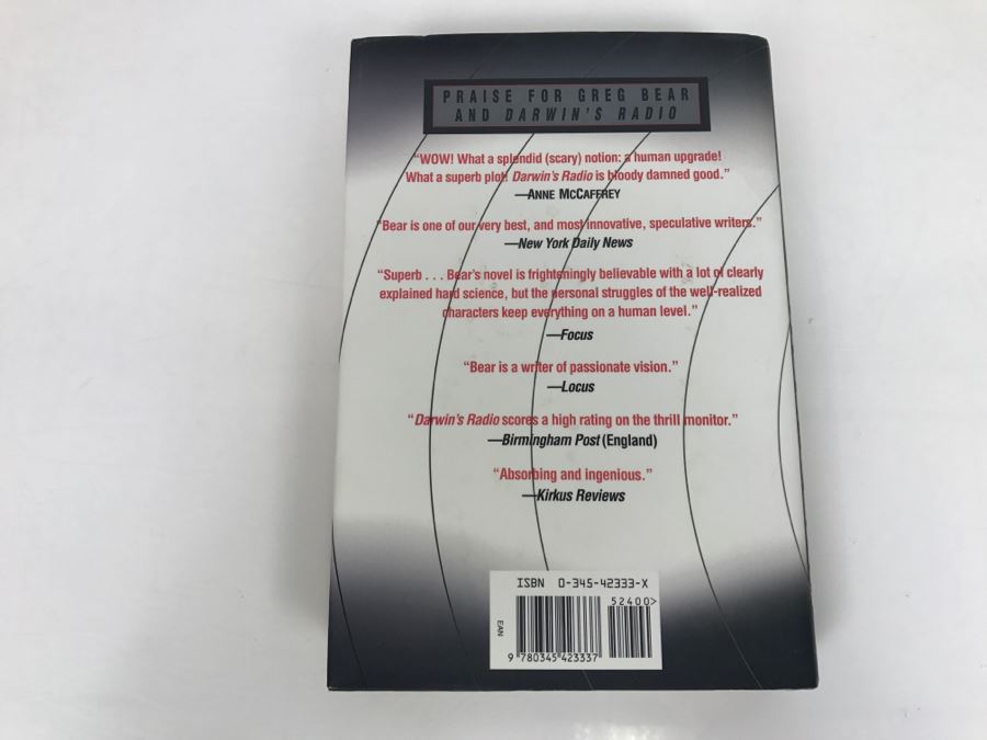 Signed First Edition 1999 Hardcover Book Darwin's Radio By Greg Bear [Photo 4]