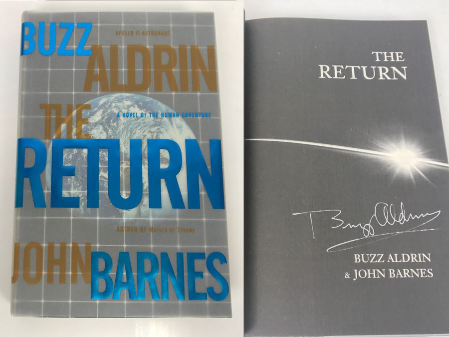 Signed First Edition 2000 Hardcover Book The Return By Buzz Aldrin And John Barnes (Signed By Buzz Aldrin) [Photo 1]