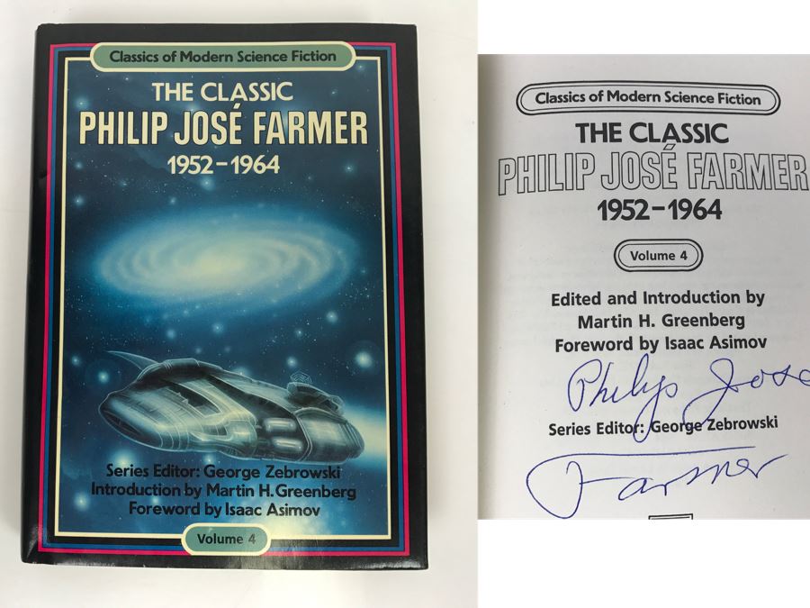 Signed First Edition 1984 Hardcover Book The Classic Philip Jose Farmer, 1952-1964 By Philip Jose Farmer [Photo 1]