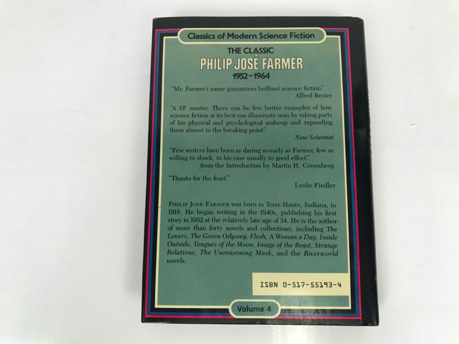 Signed First Edition 1984 Hardcover Book The Classic Philip Jose Farmer, 1952-1964 By Philip Jose Farmer [Photo 4]
