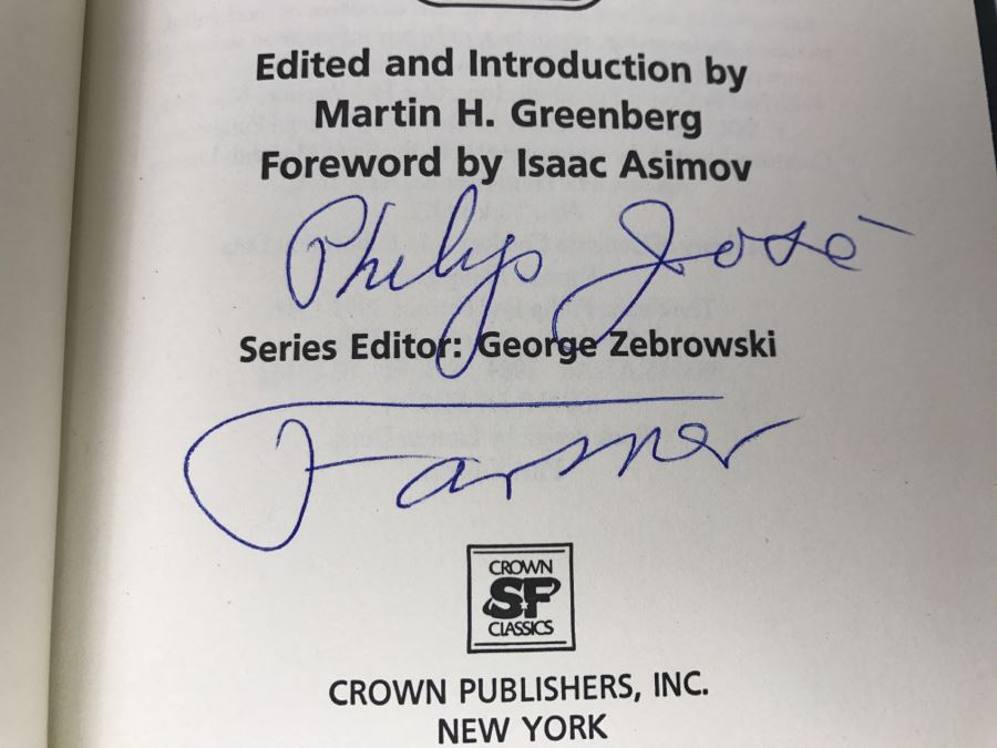 Signed First Edition 1984 Hardcover Book The Classic Philip Jose Farmer, 1952-1964 By Philip Jose Farmer [Photo 7]