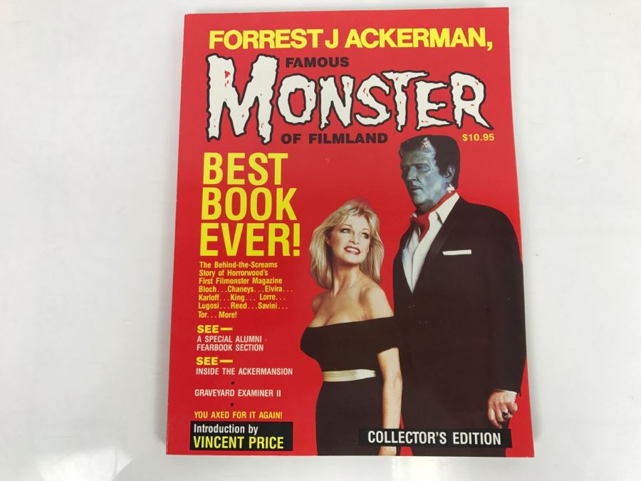 Signed First Printing Book Famous Monsters Of Filmland By