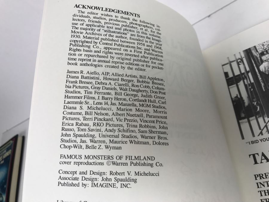 Signed First Printing Book Famous Monsters Of Filmland By Forrest J Ackerman (Signed By Forrest J Ackerman) [Photo 10]