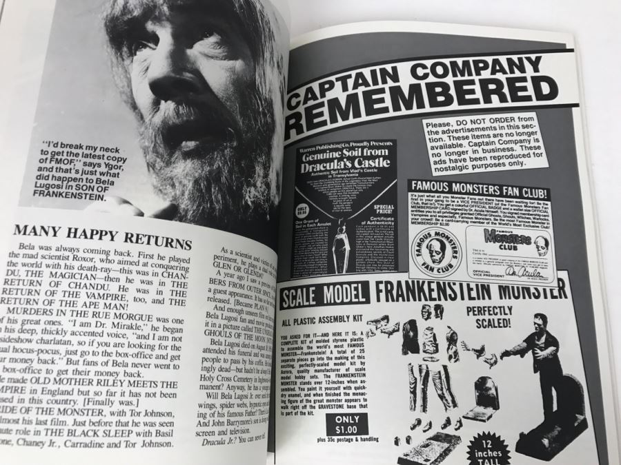 Signed First Printing Book Famous Monsters Of Filmland By Forrest J Ackerman (Signed By Forrest J Ackerman) [Photo 13]