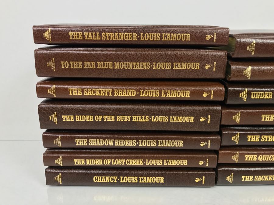 Collection Of (14) Books 1984 Louis L'Amour Hardcover Collection Bantam ...