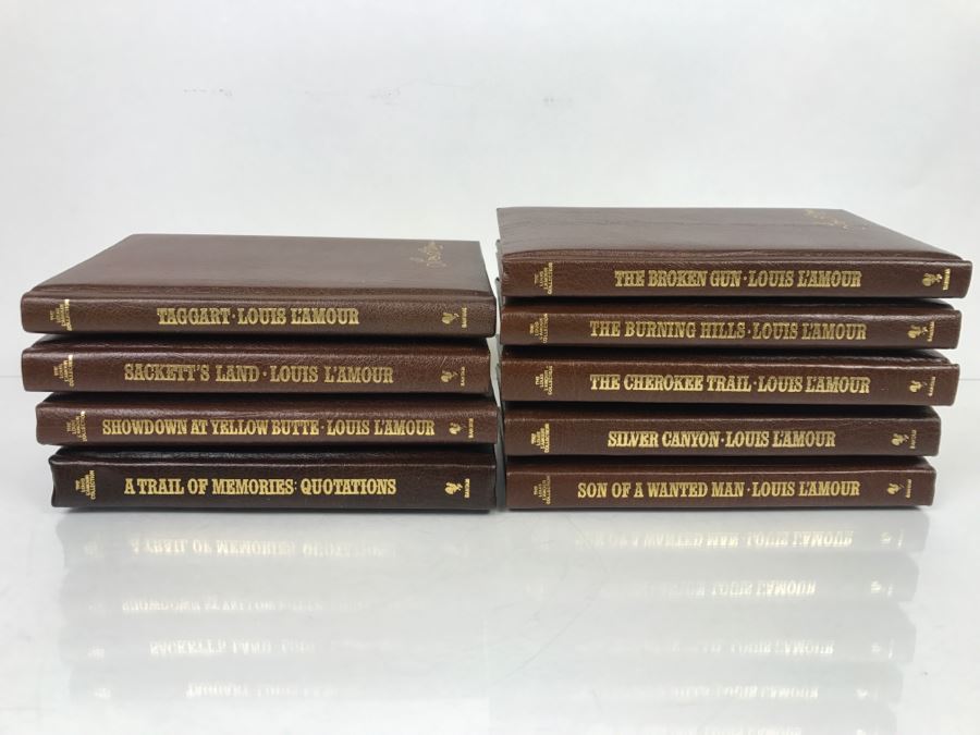 Collection Of (9) Books 1984 Louis L&#39;Amour Hardcover Collection Bantam Books (See Description ...