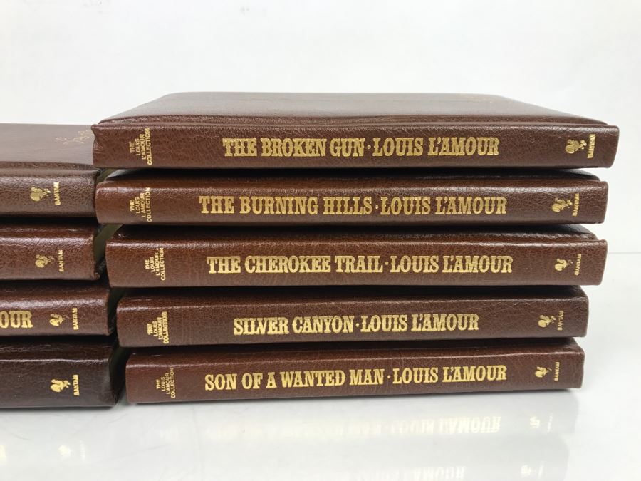 Collection Of (9) Books 1984 Louis L&#39;Amour Hardcover Collection Bantam Books (See Description ...