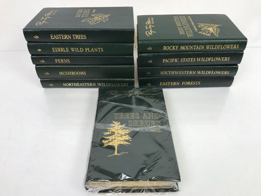 (10) Easton Press Books 1985 The Fiftieth Anniversary Edition Roger Tory Peterson Field Guides Sponsored By The National Audobon Society And The National Wildlife Federation (See Details For Titles) - Plants
