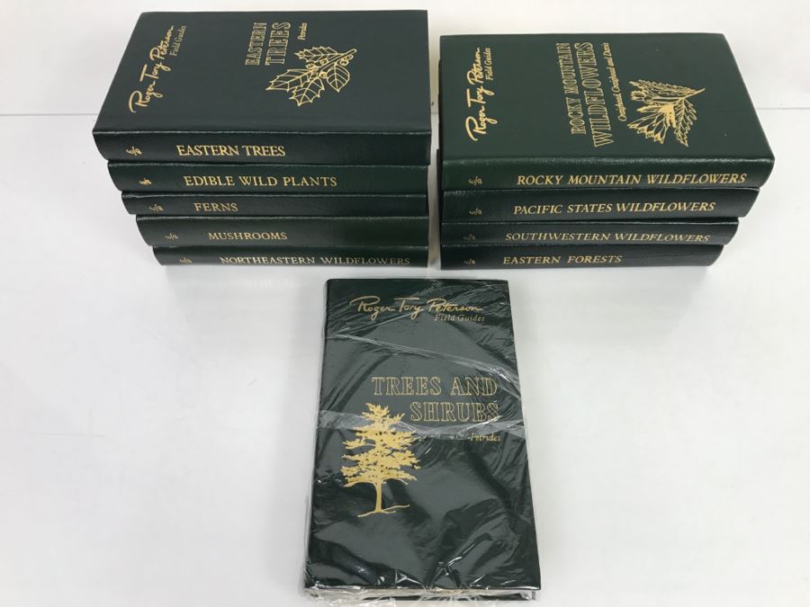 (10) Easton Press Books 1985 The Fiftieth Anniversary Edition Roger Tory Peterson Field Guides Sponsored By The National Audobon Society And The National Wildlife Federation (See Details For Titles) - Plants [Photo 2]