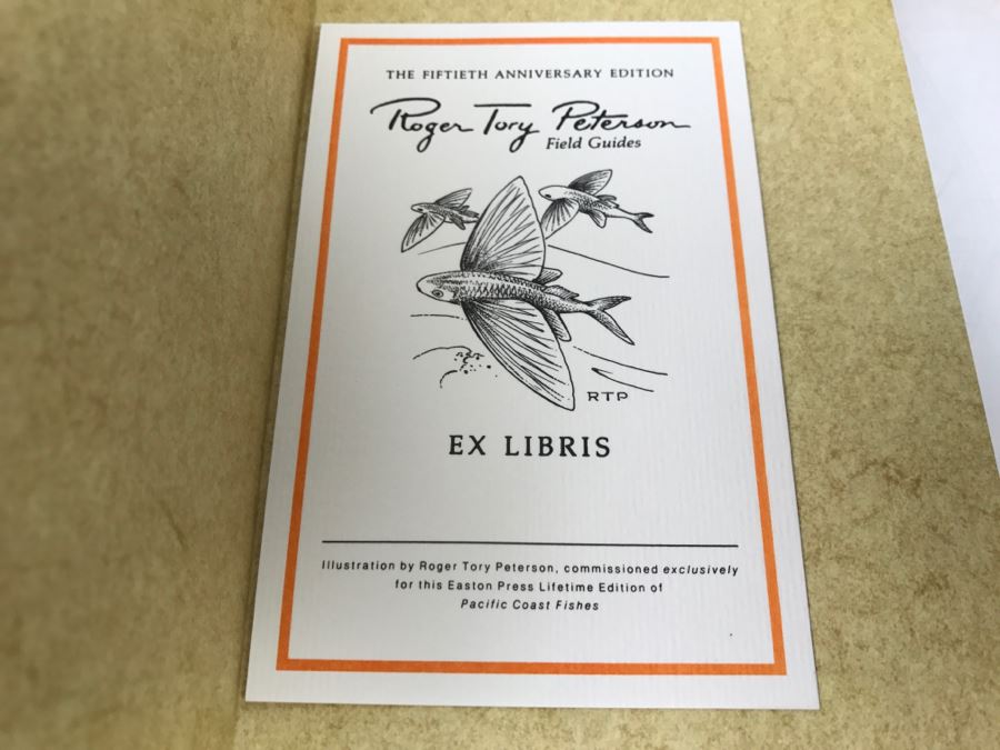 (7) Easton Press Books 1985 The Fiftieth Anniversary Edition Roger Tory Peterson Field Guides Sponsored By The National Audobon Society And The National Wildlife Federation (See Details For Titles) - Oceans [Photo 6]