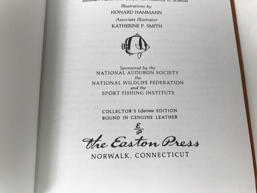 (7) Easton Press Books 1985 The Fiftieth Anniversary Edition Roger Tory Peterson Field Guides Sponsored By The National Audobon Society And The National Wildlife Federation (See Details For Titles) - Oceans [Photo 10]