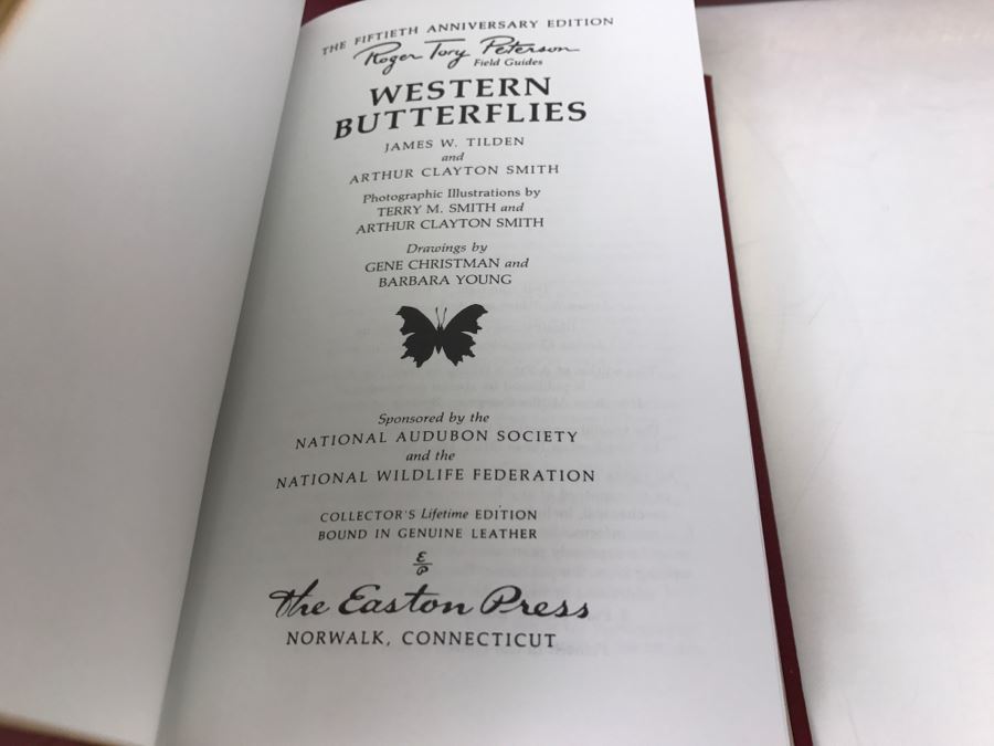 (5) Easton Press Books 1985 The Fiftieth Anniversary Edition Roger Tory Peterson Field Guides Sponsored By The National Audobon Society And The National Wildlife Federation (See Details For Titles) - Insects [Photo 6]
