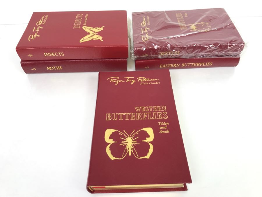 (5) Easton Press Books 1985 The Fiftieth Anniversary Edition Roger Tory Peterson Field Guides Sponsored By The National Audobon Society And The National Wildlife Federation (See Details For Titles) - Insects