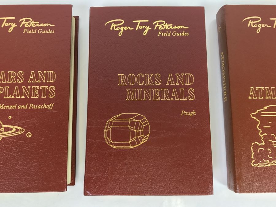 (3) Easton Press Books 1985 The Fiftieth Anniversary Edition Roger Tory Peterson Field Guides Sponsored By The National Audobon Society And The National Wildlife Federation (See Details For Titles) - Earth Universe [Photo 3]