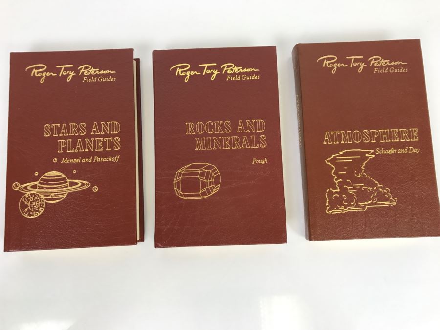 (3) Easton Press Books 1985 The Fiftieth Anniversary Edition Roger Tory Peterson Field Guides Sponsored By The National Audobon Society And The National Wildlife Federation (See Details For Titles) - Earth Universe