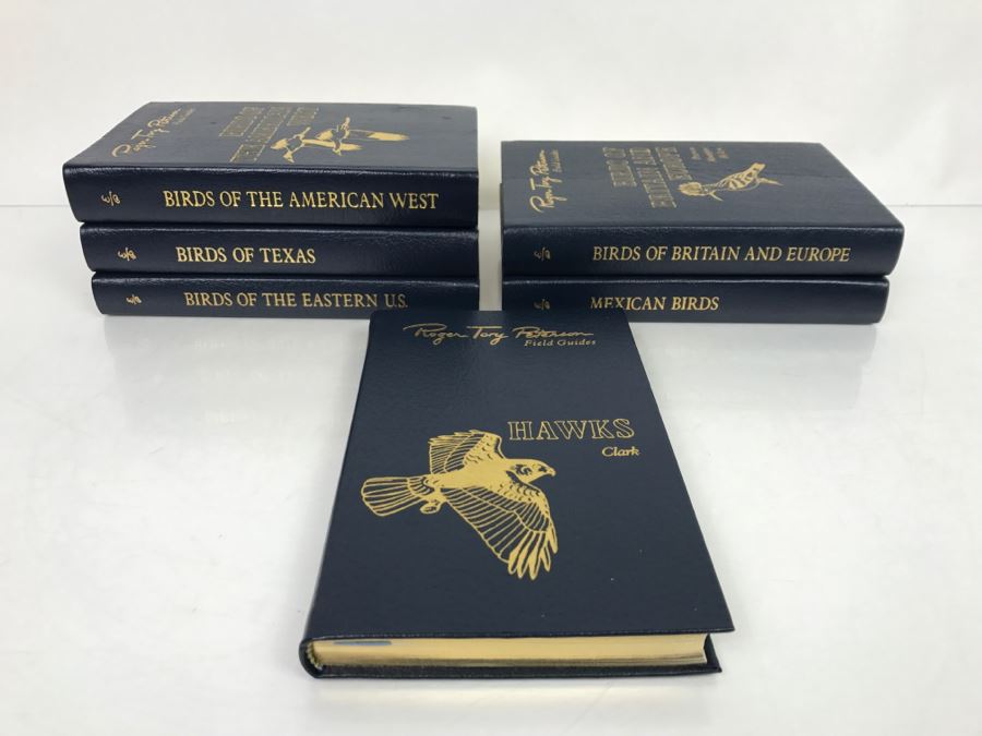 (6) Easton Press Books 1985 The Fiftieth Anniversary Edition Roger Tory Peterson Field Guides Sponsored By The National Audobon Society And The National Wildlife Federation (See Details For Titles) - Birds [Photo 2]