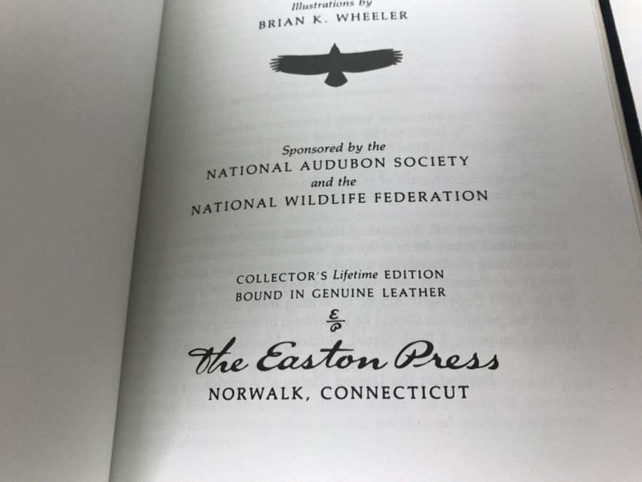 (6) Easton Press Books 1985 The Fiftieth Anniversary Edition Roger Tory Peterson Field Guides Sponsored By The National Audobon Society And The National Wildlife Federation (See Details For Titles) - Birds [Photo 8]