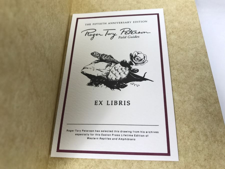 (5) Easton Press Books 1985 The Fiftieth Anniversary Edition Roger Tory Peterson Field Guides Sponsored By The National Audobon Society And The National Wildlife Federation (See Details For Titles) - Animals [Photo 4]
