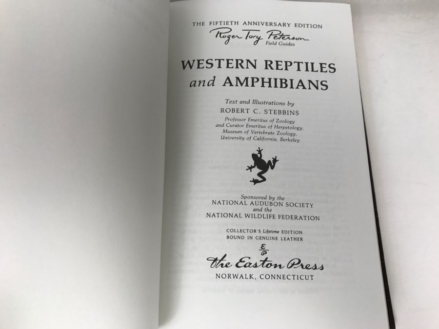 (5) Easton Press Books 1985 The Fiftieth Anniversary Edition Roger Tory Peterson Field Guides Sponsored By The National Audobon Society And The National Wildlife Federation (See Details For Titles) - Animals [Photo 6]