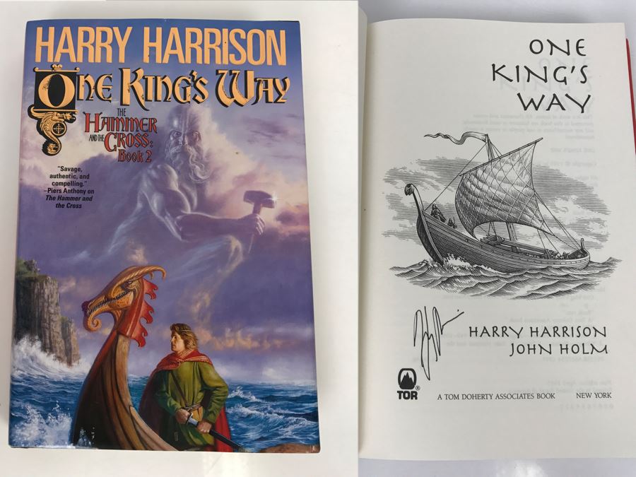 Signed First Edition 1995 Hardcover Book One King's Way By Harry Harrison And John Holm (Signed By Harry Harrison) [Photo 1]