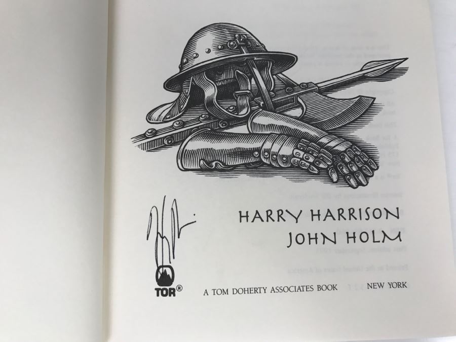 Signed First Edition Hardcover Book The Hammer And The Cross By Harry Harrison And John Holm (Signed By Harry Harrison) [Photo 6]