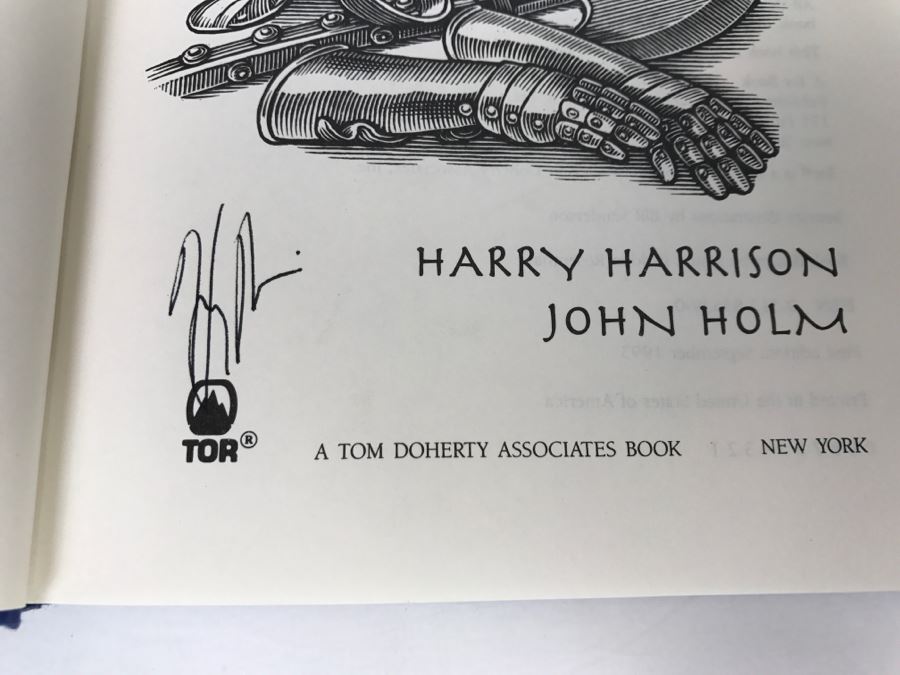 Signed First Edition Hardcover Book The Hammer And The Cross By Harry Harrison And John Holm (Signed By Harry Harrison) [Photo 7]