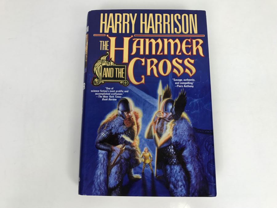 Signed First Edition Hardcover Book The Hammer And The Cross By Harry Harrison And John Holm (Signed By Harry Harrison) [Photo 2]