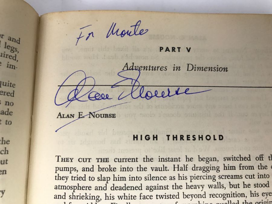 Signed Second Printing 1953 Hardcover Book Omnibus Of Science Fiction Signed By Ray Bradbury, L. Sprague De Camp, Jack Vance, A.E. Van Vogt, Alan E. Nourse [Photo 19]