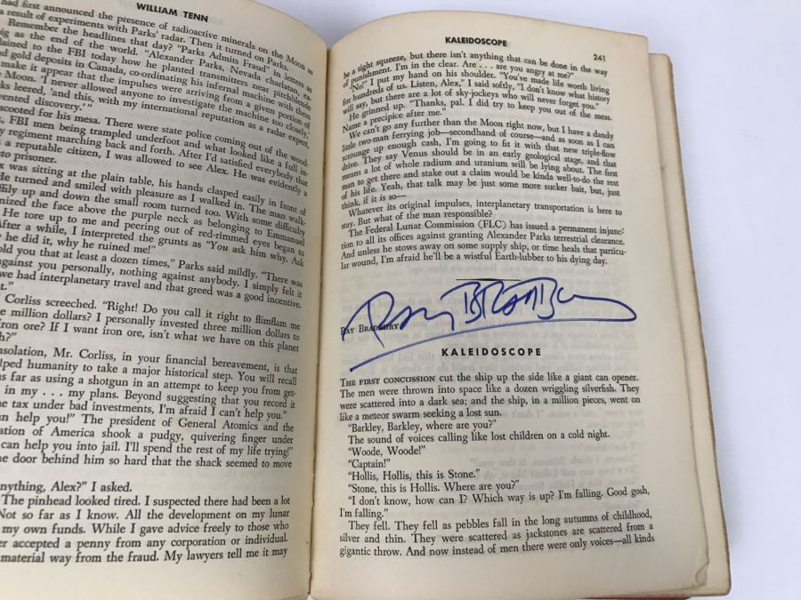 Signed Second Printing 1953 Hardcover Book Omnibus Of Science Fiction Signed By Ray Bradbury, L. Sprague De Camp, Jack Vance, A.E. Van Vogt, Alan E. Nourse [Photo 14]