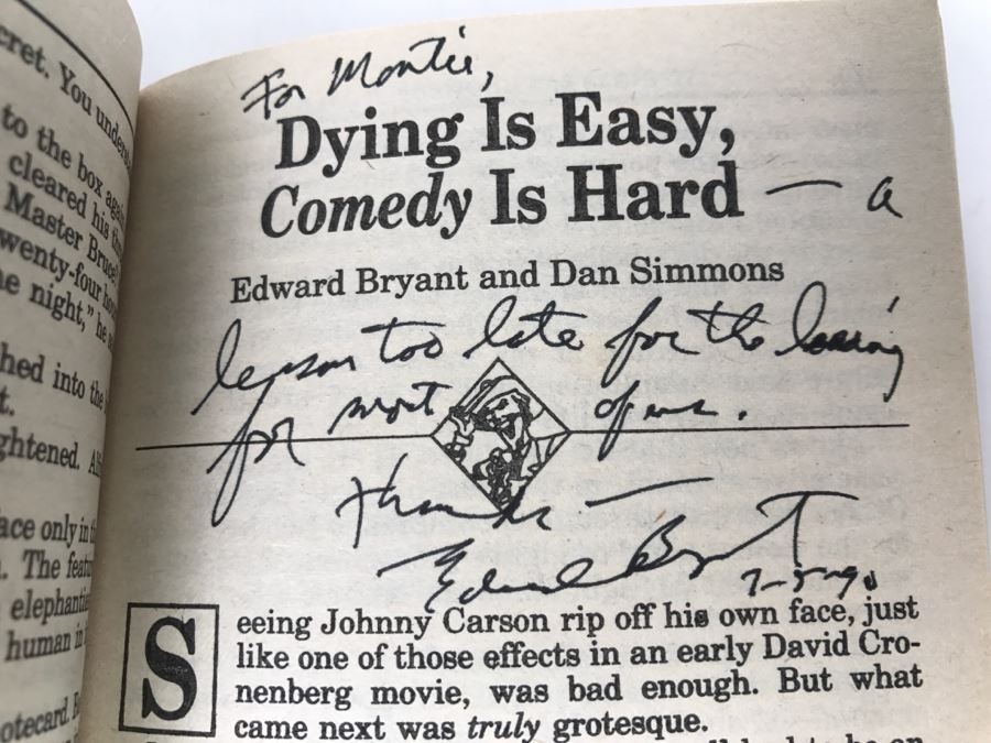 Pair Of Paperback Books: Signed 1990 Copy Of The Further Adventures Of The Joker (Signed By Martin H. Grenberg, Edward Bryant, Robert Sheckley, Garfield Reeves-Stevens And Mike Resnick) And 1993 The Further Adventures Of Batman Vol 3 Feat Catwoman [Photo 12]