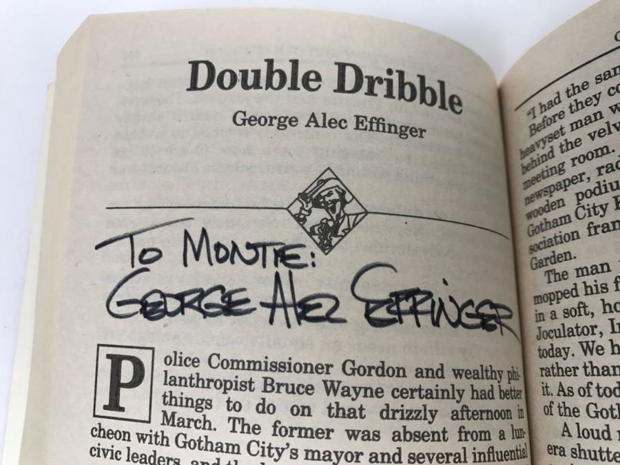 Pair Of Paperback Books: Signed 1990 Copy Of The Further Adventures Of The Joker (Signed By Martin H. Grenberg, Edward Bryant, Robert Sheckley, Garfield Reeves-Stevens And Mike Resnick) And 1993 The Further Adventures Of Batman Vol 3 Feat Catwoman [Photo 13]