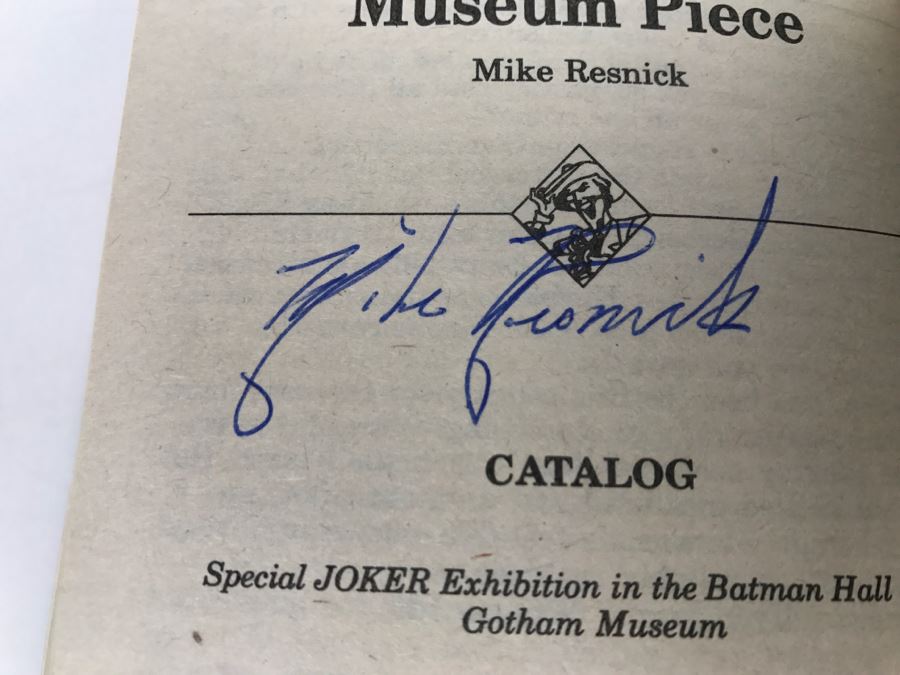 Pair Of Paperback Books: Signed 1990 Copy Of The Further Adventures Of The Joker (Signed By Martin H. Grenberg, Edward Bryant, Robert Sheckley, Garfield Reeves-Stevens And Mike Resnick) And 1993 The Further Adventures Of Batman Vol 3 Feat Catwoman [Photo 18]